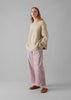 Organic Cord Barrel Leg Pants | Wood Lilac